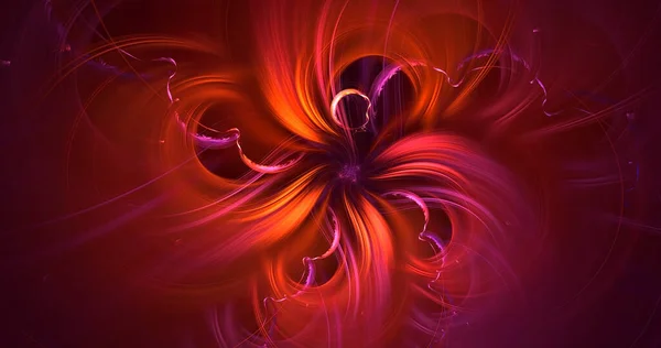 Rendering Abstract Multicolor Fractal Light Background — Stock Photo, Image