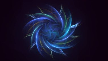 3B soyut yuvarlak ışık arkaplanı oluşturma