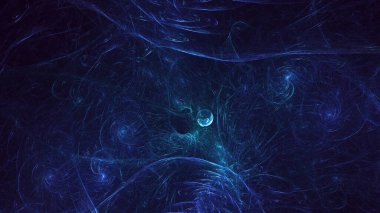 Soyut çok renkli fraktal ışık arkaplanı 3B görüntüleme