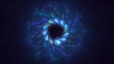 3B soyut yuvarlak ışık arkaplanı oluşturma