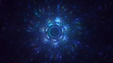 3B soyut yuvarlak ışık arkaplanı oluşturma