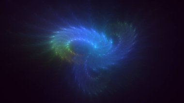 Soyut çok renkli fraktal ışık arkaplanı 3B görüntüleme