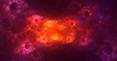 Soyut çok renkli fraktal ışık arkaplanı 3B görüntüleme