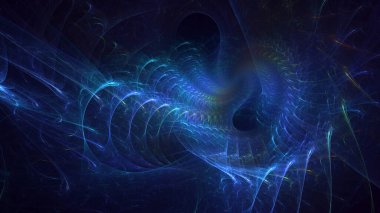 Soyut çok renkli fraktal ışık arkaplanı 3B görüntüleme