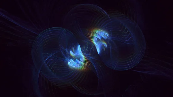 Vykreslování Abstraktní Vícebarevné Fraktální Světlo Pozadí — Stock fotografie