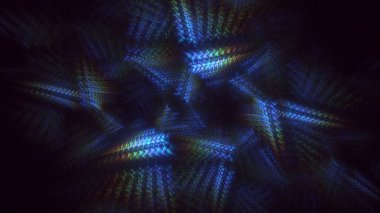 3B soyut renkli fraktal ışık arkaplanı oluşturma