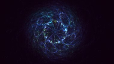 3B soyut yuvarlak ışık arkaplanı oluşturma