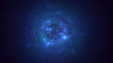 Soyut çok renkli fraktal ışık arkaplanı 3B görüntüleme