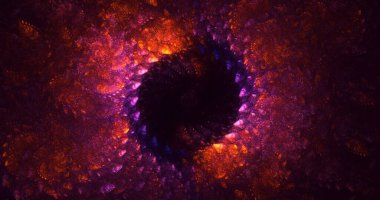 3B soyut yuvarlak ışık arkaplanı oluşturma