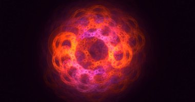 3B soyut yuvarlak ışık arkaplanı oluşturma