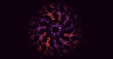 3B soyut yuvarlak ışık arkaplanı oluşturma