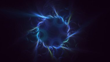 3B soyut yuvarlak ışık arkaplanı oluşturma