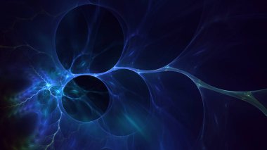 3B soyut renkli fraktal ışık arkaplanı oluşturma