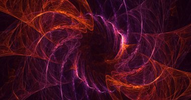 3B soyut renkli fraktal ışık arkaplanı oluşturma