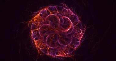 3B soyut yuvarlak ışık arkaplanı oluşturma