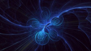 Soyut çok renkli fraktal ışık arkaplanı 3B görüntüleme