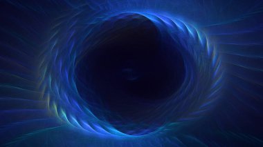 Soyut çok renkli fraktal ışık arkaplanı 3B görüntüleme