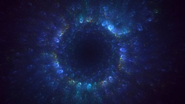 3B soyut yuvarlak ışık arkaplanı oluşturma