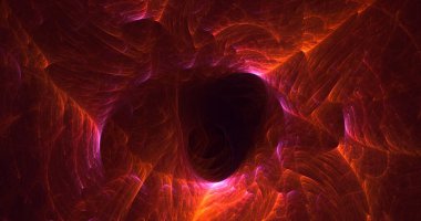 Soyut çok renkli fraktal ışık arkaplanı 3B görüntüleme