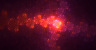 Soyut çok renkli fraktal ışık arkaplanı 3B görüntüleme