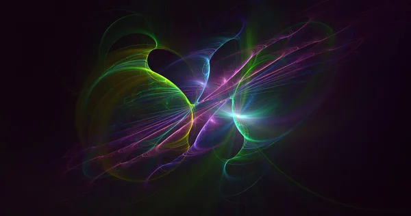 Weergave Abstracte Multicolor Fractal Licht Achtergrond — Stockfoto