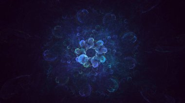 3B soyut yuvarlak ışık arkaplanı oluşturma