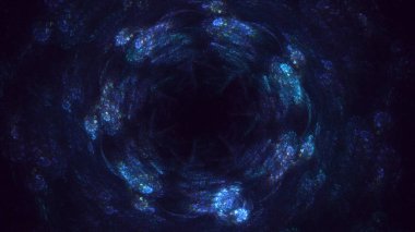 3B soyut renkli fraktal ışık arkaplanı oluşturma