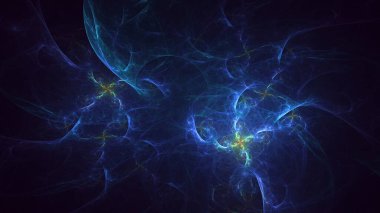 3B soyut renkli fraktal ışık arkaplanı oluşturma