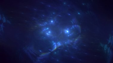 3B soyut renkli fraktal ışık arkaplanı oluşturma