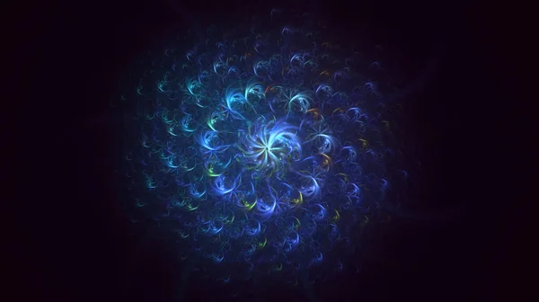 Візуалізація Абстрактного Барвистого Фрактального Світлого Фону — стокове фото