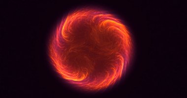 Soyut çok renkli fraktal ışık arkaplanı 3B görüntüleme