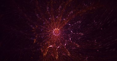 3B soyut yuvarlak ışık arkaplanı oluşturma