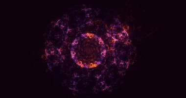 3B soyut yuvarlak ışık arkaplanı oluşturma