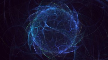 Soyut çember ışık arkaplanı oluşturuluyor