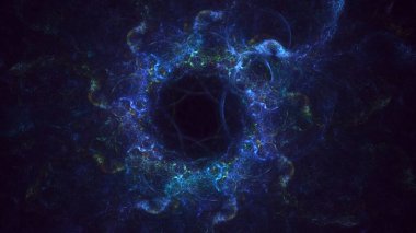 Soyut çember ışık arkaplanı oluşturuluyor