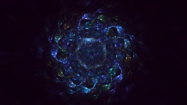 Soyut çember ışık arkaplanı oluşturuluyor