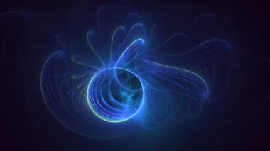 3D görüntüleme teknolojisi soyut fraktal arkaplan