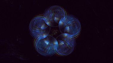 Soyut çember ışık arkaplanı oluşturuluyor