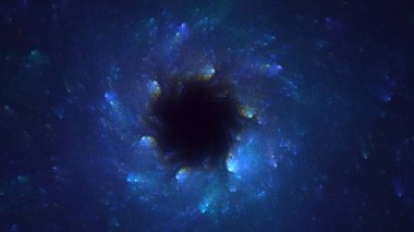 Soyut çok renkli fraktal ışık arkaplanı 3B görüntüleme