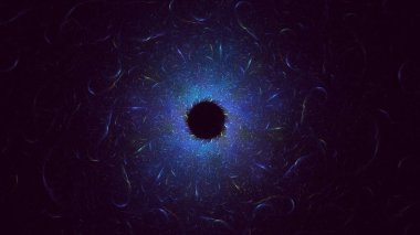 Soyut çok renkli fraktal ışık arkaplanı 3B görüntüleme