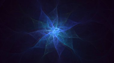 Soyut çok renkli fraktal ışık arkaplanı 3B görüntüleme