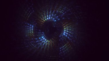 3B soyut yuvarlak ışık arkaplanı oluşturma