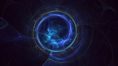 3B soyut yuvarlak ışık arkaplanı oluşturma