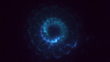 3B soyut yuvarlak ışık arkaplanı oluşturma