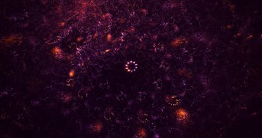 3B soyut yuvarlak ışık arkaplanı oluşturma