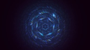 3B soyut yuvarlak ışık arkaplanı oluşturma