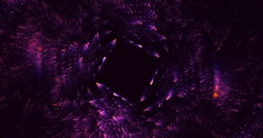 3D, soyut çok renkli teknoloji fraktal ışık arkaplanı oluşturuluyor