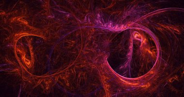 3B soyut renkli fraktal ışık arkaplanı oluşturma