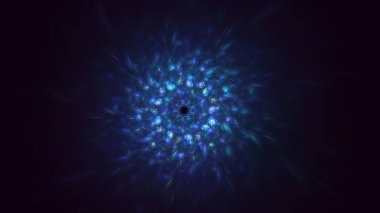 3B soyut yuvarlak ışık arkaplanı oluşturma