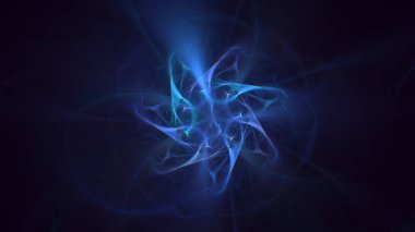 Soyut çok renkli fraktal ışık arkaplanı 3B görüntüleme